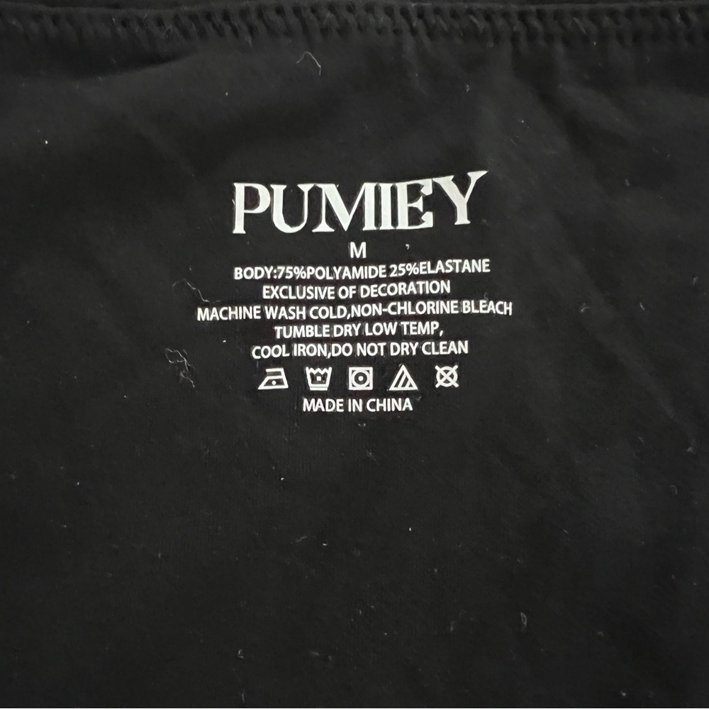 NEW PUMIEY Women's Square Neck Long Sleeve Bodysuit Sexy Body Suit Tops (Amazon) - Picture 5 of 6